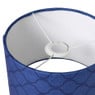 Lampenkap grafisch - blauw - ø24.5x17 cm