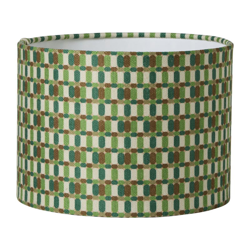 Lampenkap retro klein - groen/blauw - ø21.5x15.5 cm