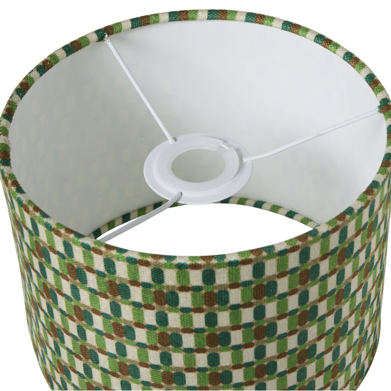 Lampenkap retro klein - groen/blauw - ø21.5x15.5 cm