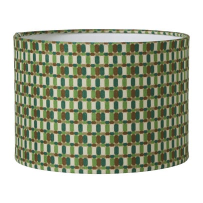 Lampenkap retro groot - groen/blauw - ø24x17 cm