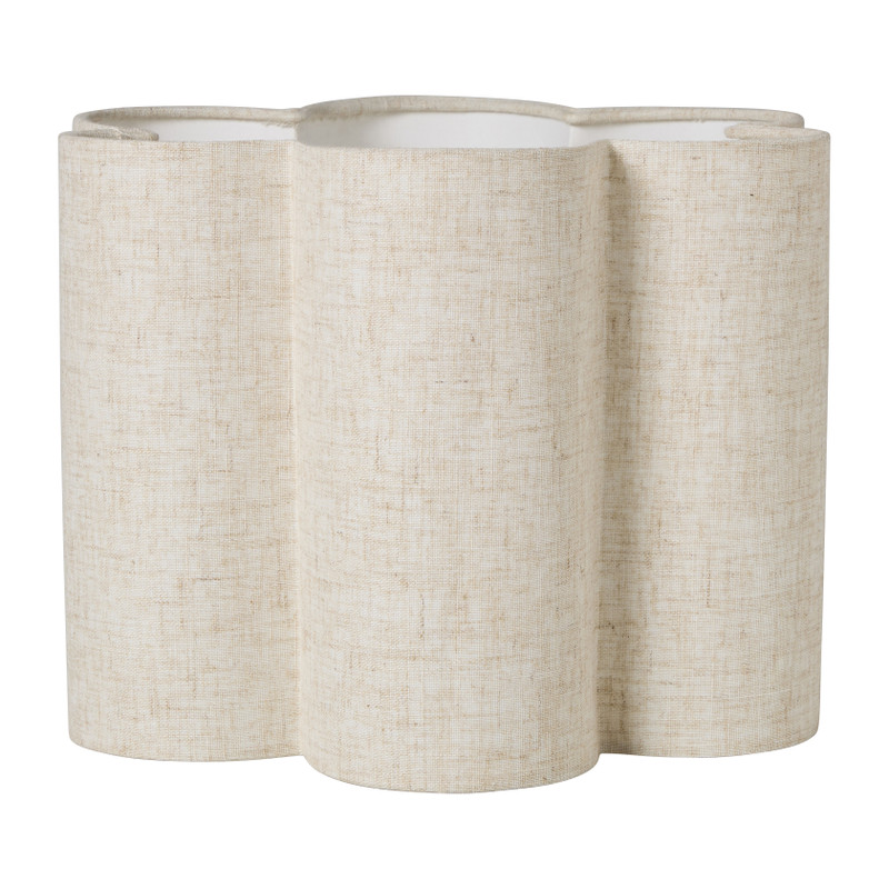 Lampenkap bloem - beige - ø35.5x25 cm