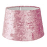 Lampenkap velvet - lichtroze - ⌀18 cm 