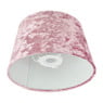 Lampenkap velvet - lichtroze - ⌀18 cm 