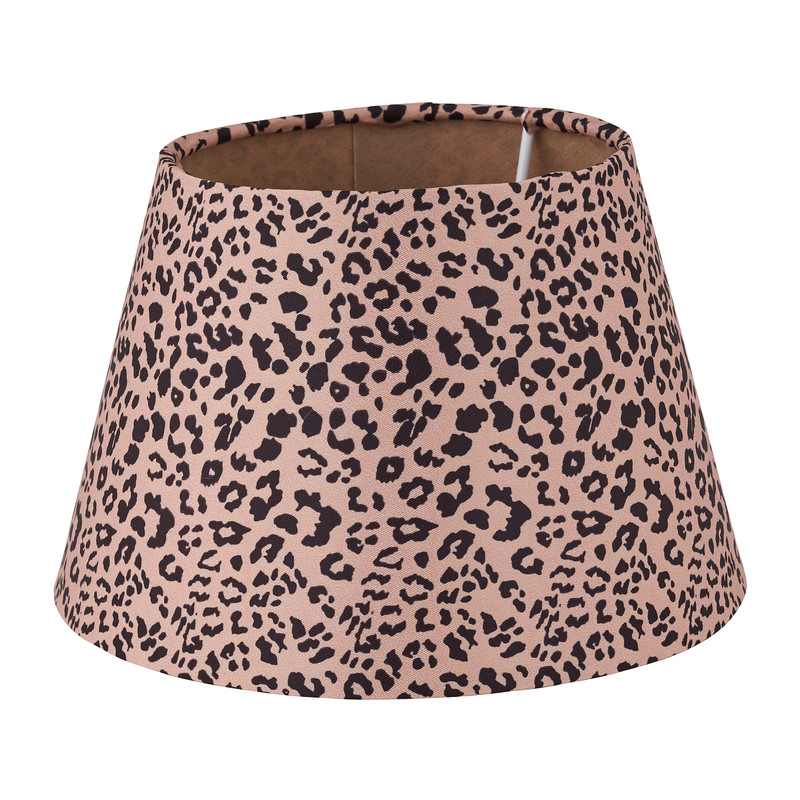 Lampenkap luipaard - bruin - 12 cm