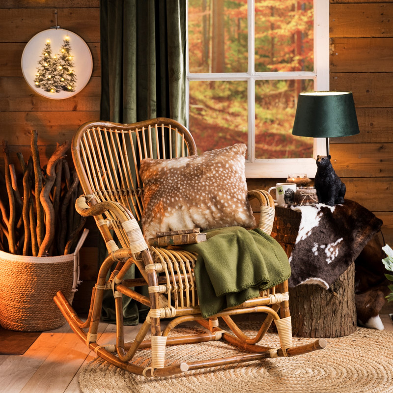 Lampenkap velvet - groen - ø28 cm