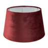 Lampenkap velvet - rood - ø28 cm