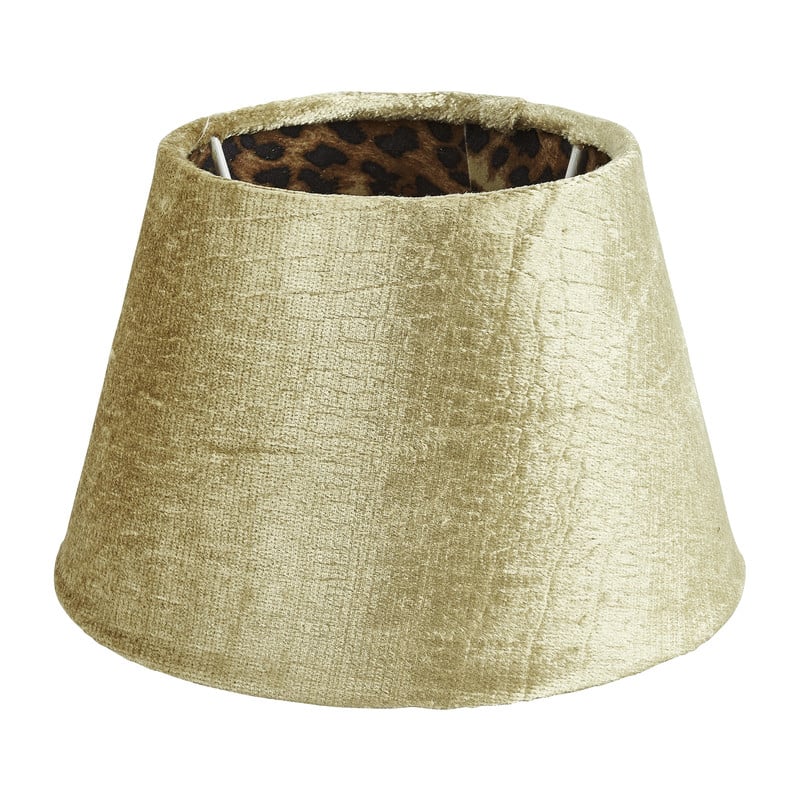 Lampenkap luipaard - goud - Ø18 cm