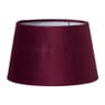 Lampenkap velvet taps - bordeaux rood - ø23x14 cm