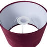 Lampenkap velvet taps - bordeaux rood - ø23x14 cm