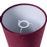 Lampenkap velvet taps mini - bordeaux rood - ø17x16.5 cm
