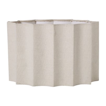 Lampenkap rib ovaal - beige - 24.5x37x22 cm