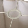 Lampenkap rib ovaal - beige - 24.5x37x22 cm