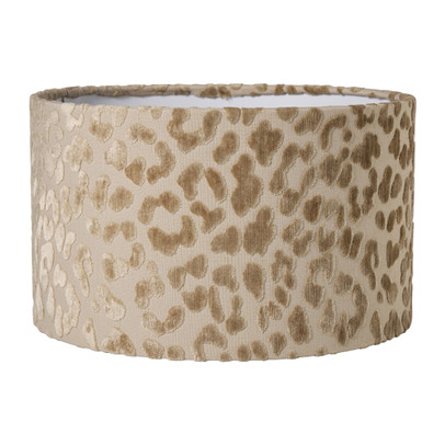 Lampenkap animal velvet - beige - ø33x20 cm