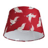 Lampenkap kraanvogel - rood - 18x23x14 cm