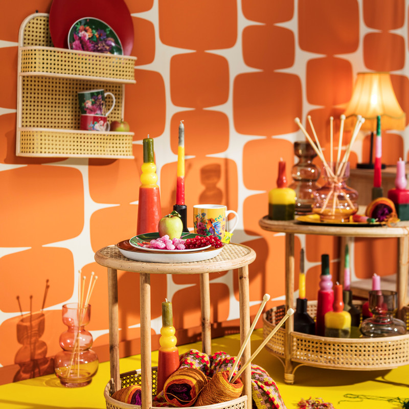 Lampenkap franjes - roze - ⌀25x20 cm 