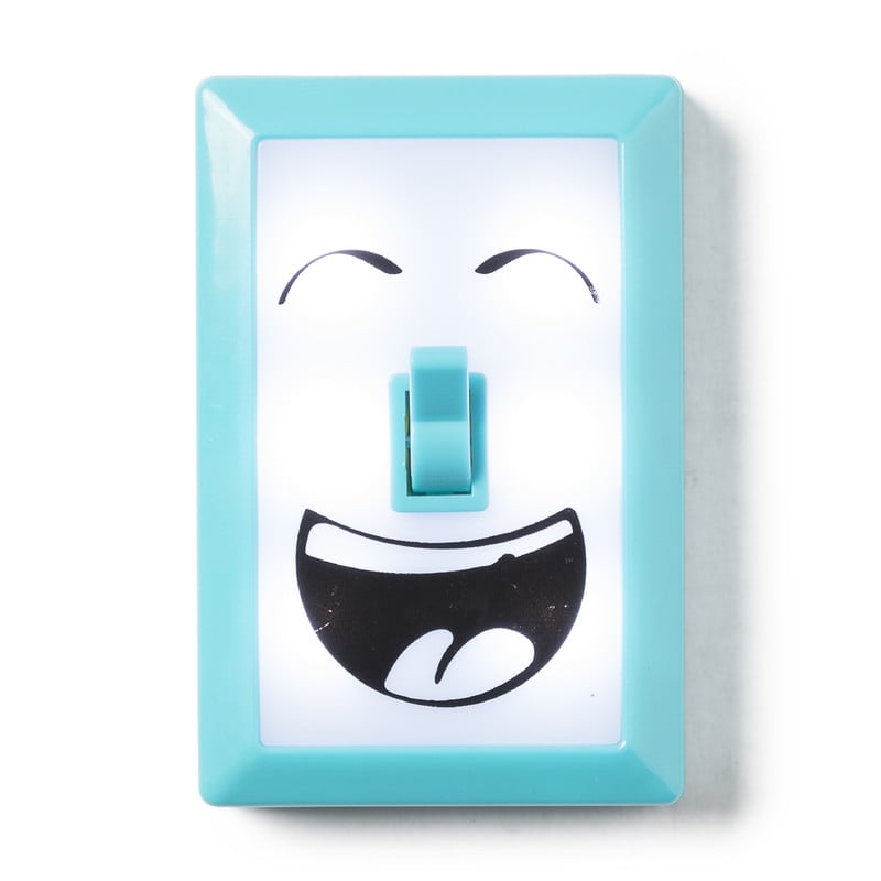 Nachtlampje gezicht met knop - diverse kleuren 