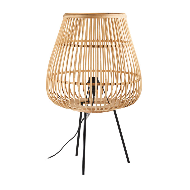 Lamp op pootjes bamboe - ø40,5x67 cm