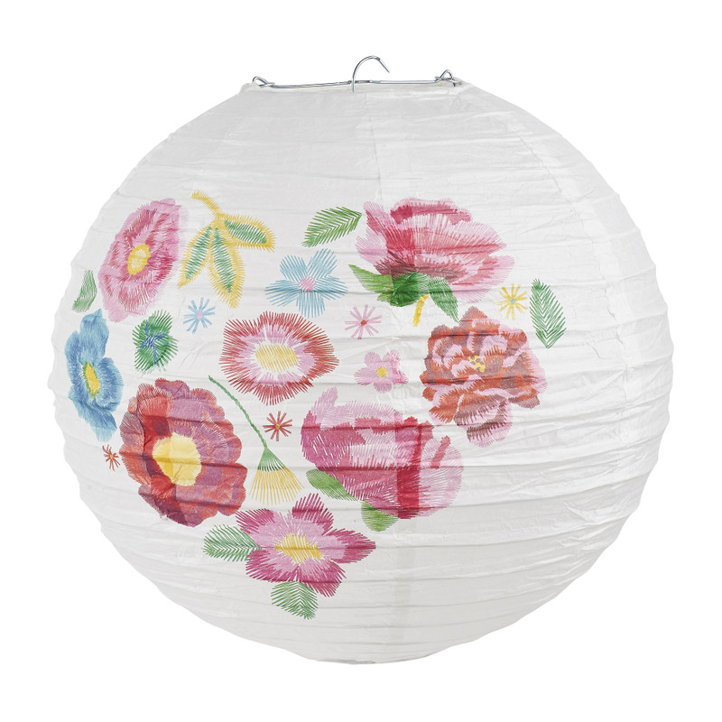 Lampion bloemenhart - 30 cm
