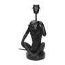 Lampenvoet aap - zwart - 13x17x33.5 cm 
