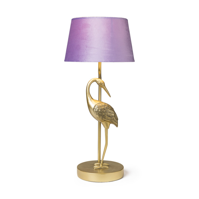 Dankbaar Historicus Welvarend Lampenvoet kraanvogel - goudkleurig - 24x14x41,7 cm | Xenos