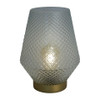 Tafellamp - glas - transparant - Ø21x29cm