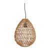 Hanglamp geweven geknoopt - naturel - Ø25x38 cm