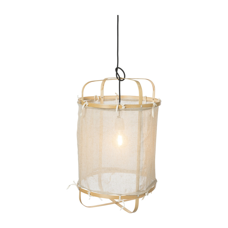 Hanglamp bamboe/katoen - beige - ?40x60 cm