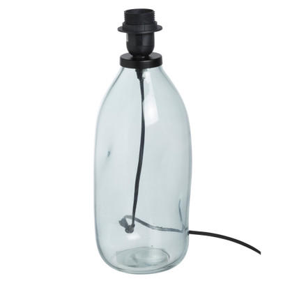 Lampvoet glas - grijs - ø12x34.5 cm 