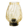 Tafellamp bloemknop - bruin - ø12x16.5 cm 