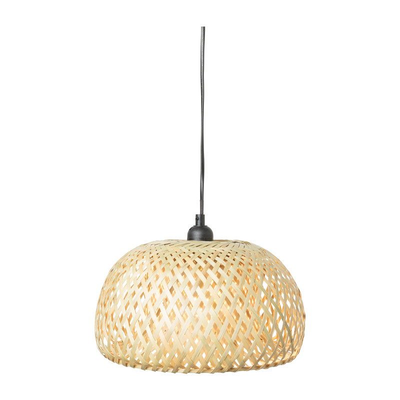 Hanglamp gevlochten - naturel - ø28x15 cm