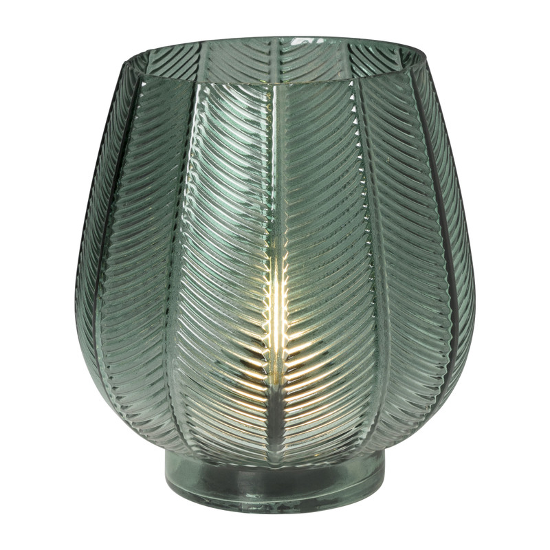 Tafellamp bladeren - groen - ø16.5x19 cm