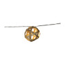 Lichtslinger met bollen - bruin - 175 cm