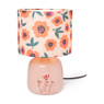Tafellamp bloemen - roze - ø22x33.5 cm