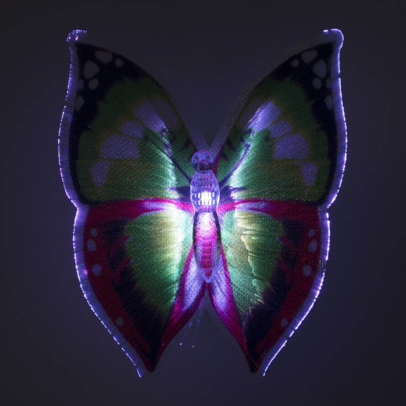 Vlinderlampjes - diverse varianten - 10x9.5x5.5 cm