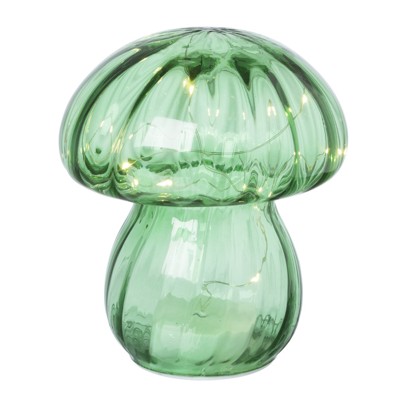 Tafellamp paddenstoel - groen - ?13x15 cm