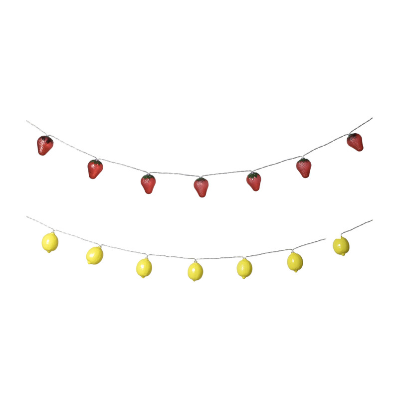 Lichtslinger met aardbeien lampjes - 165 cm