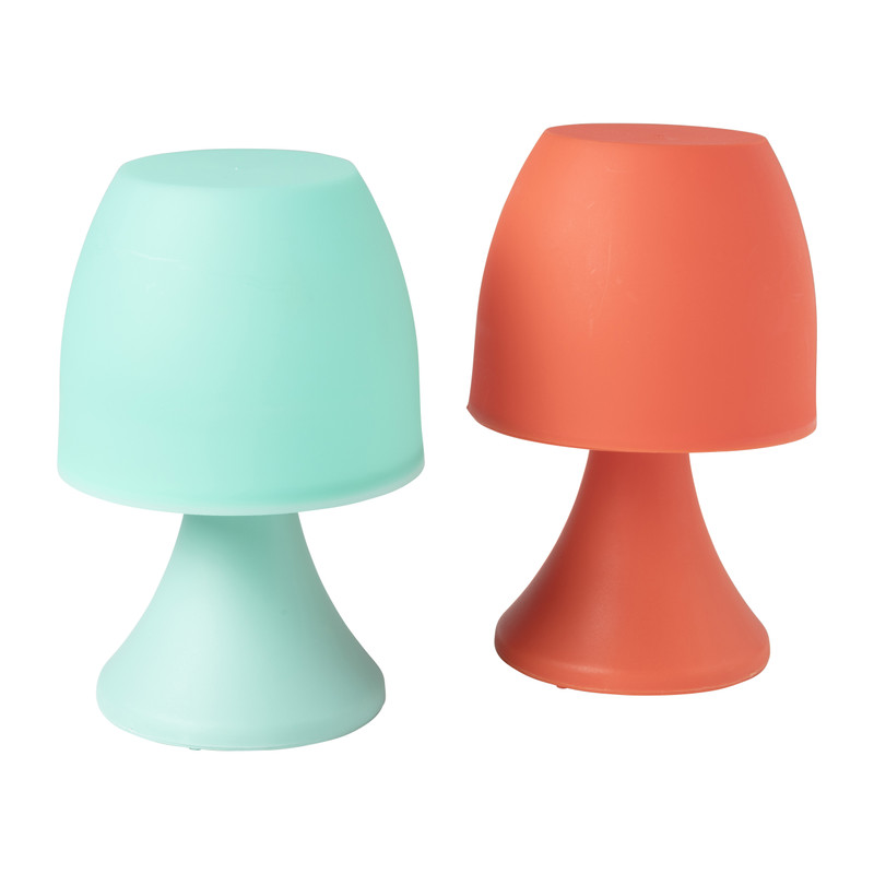 Tafellamp - oranje - ø12.5x19.5 cm