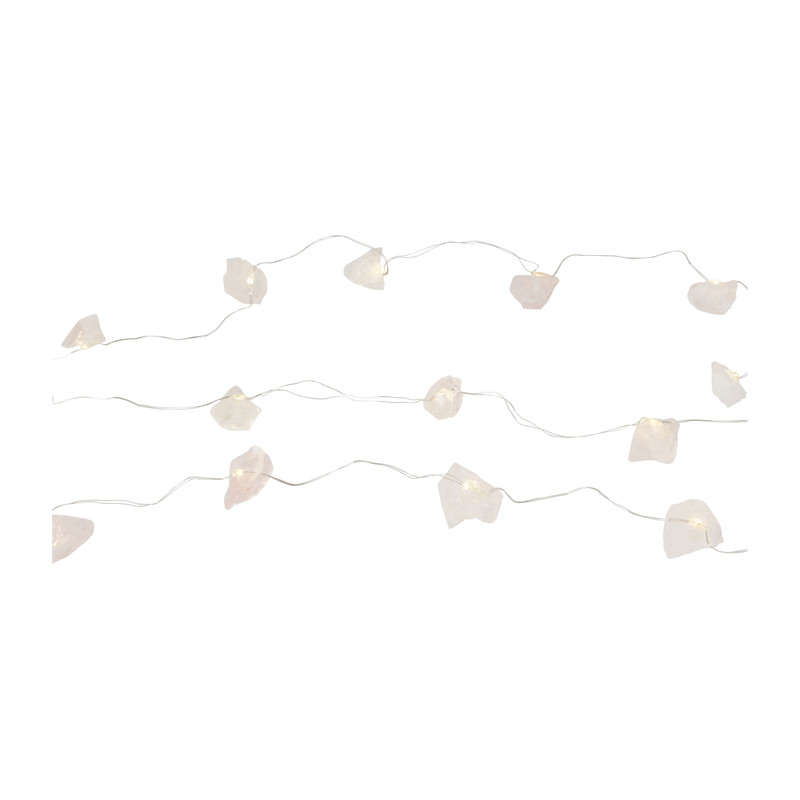 Lichtslinger zoutsteen - warm wit - 220 cm