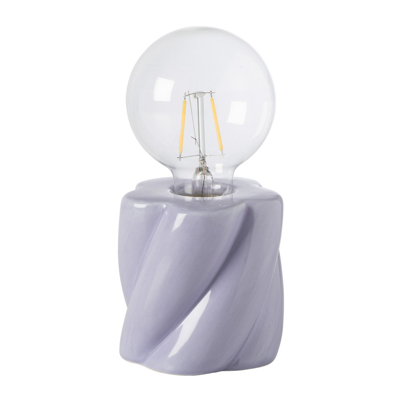 Tafellamp spekje - paars - ø9x18 cm