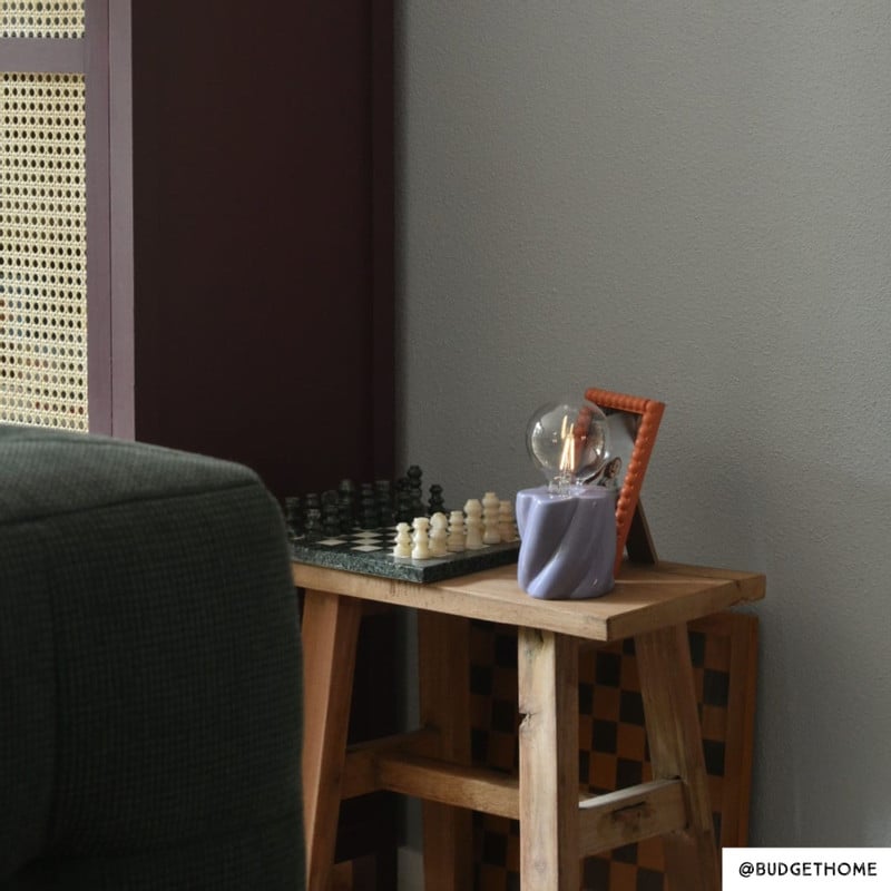 Tafellamp spekje - paars - ø9x18 cm