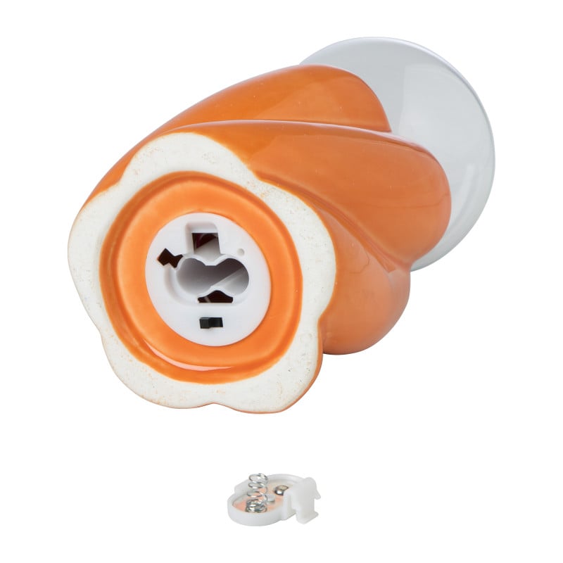 Tafellamp spekje - oranje - ø9x18 cm