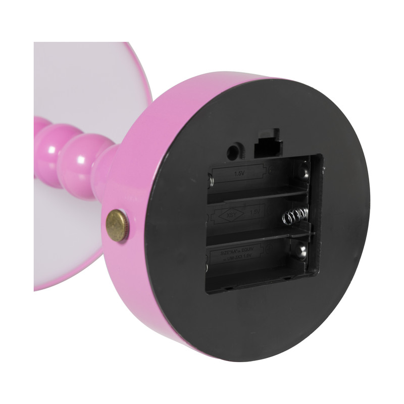 Tafellamp touch bollen - roze - ø15x26 cm