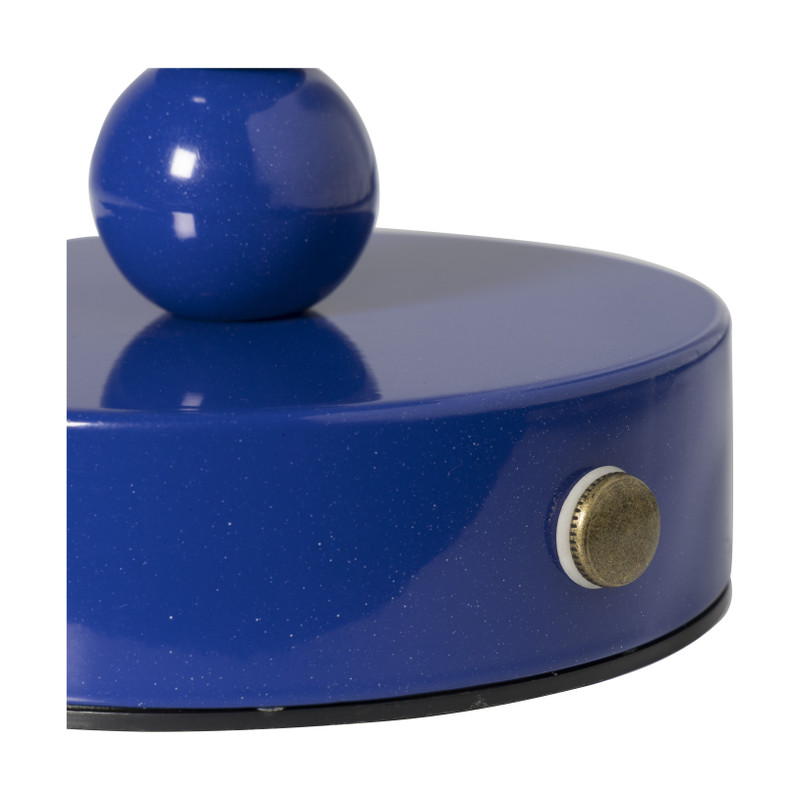 Tafellamp touch bollen - blauw - ø15x26 cm