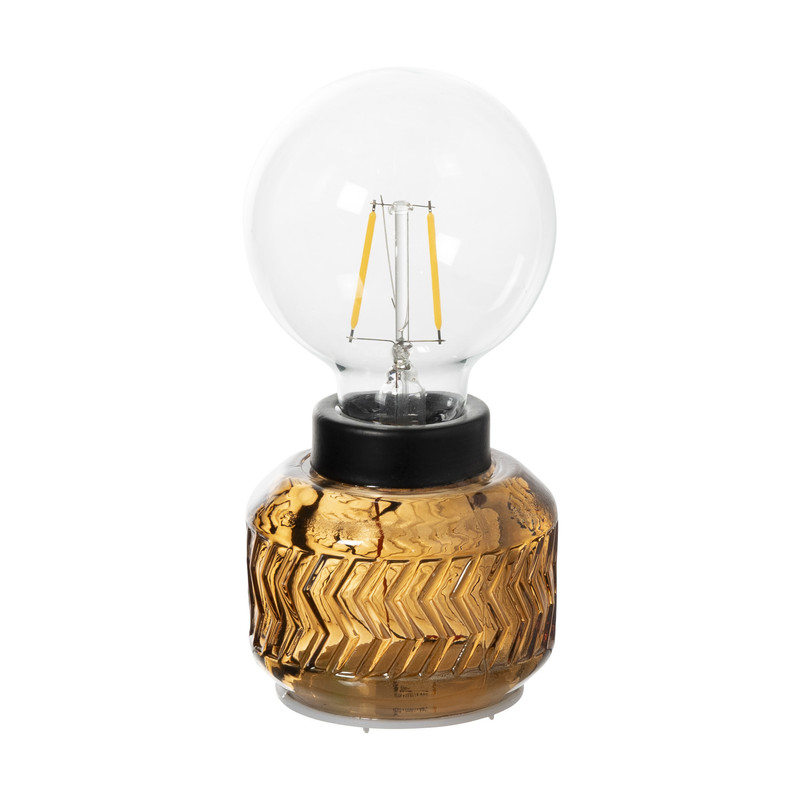 Mini tafellamp Esther - oranje - ø8x17 cm