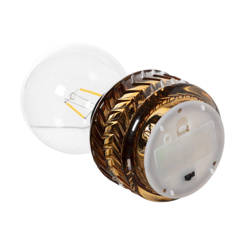 Mini tafellamp Esther - oranje - ø8x17 cm