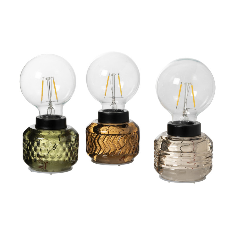 Mini tafellamp Esther - oranje - ø8x17 cm