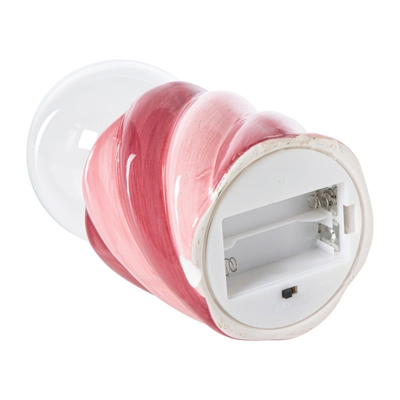 Tafellamp spekje - rood/roze - ø8.5x17 cm