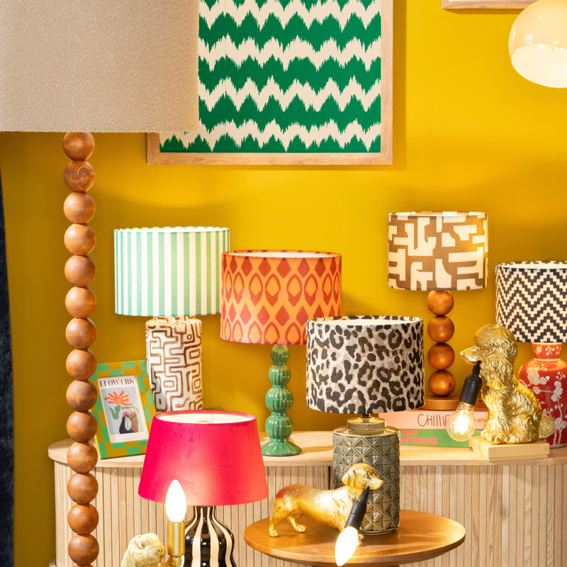 Lampvoet bollen - groen - ø8.5x30 cm