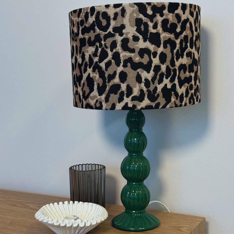 Lampvoet bollen - groen - ø8.5x30 cm