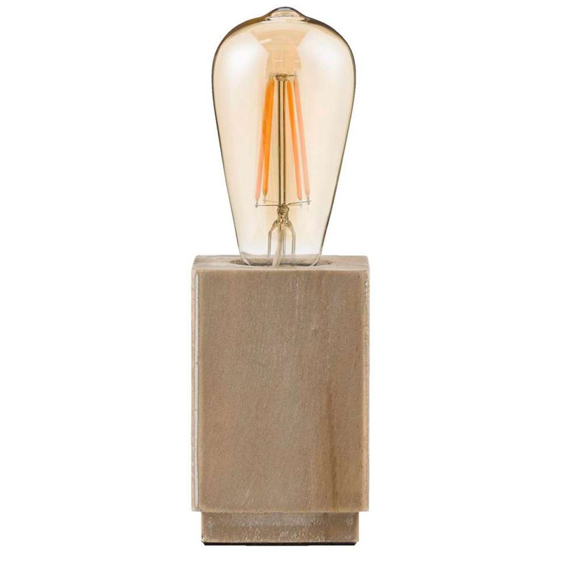 Tafellamp vintage LED - hout